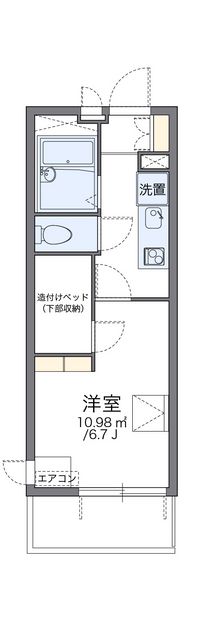 レオパレス中原 間取り図