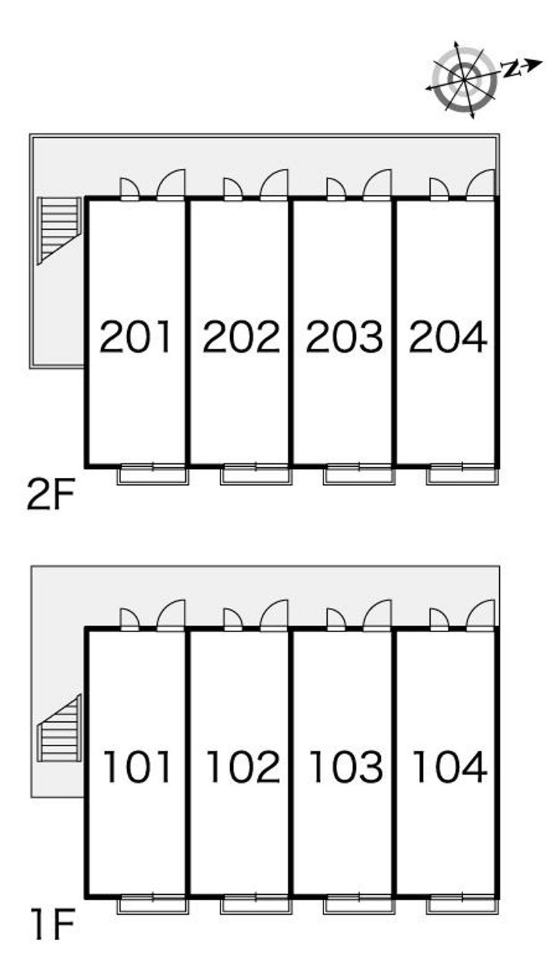 レオパレスウェルストンⅡ 間取配置図
