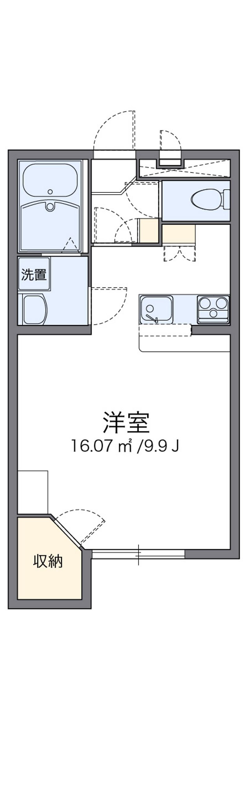 レオパレスリジェールＢ 間取図