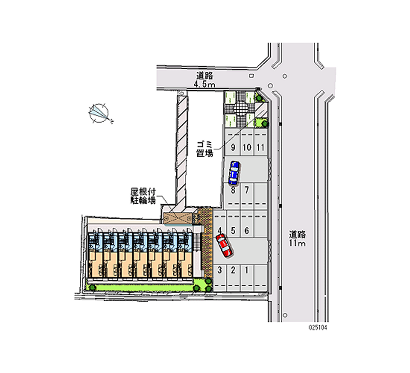 レオパレス藤木 月極駐車場