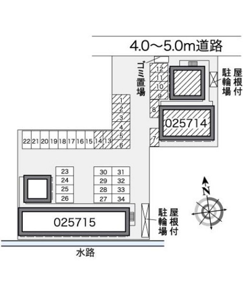 レオパレス福浜Ａ 駐車場