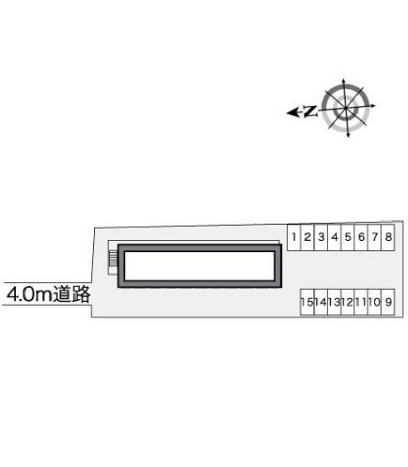 レオパレスアストロズ関 駐車場