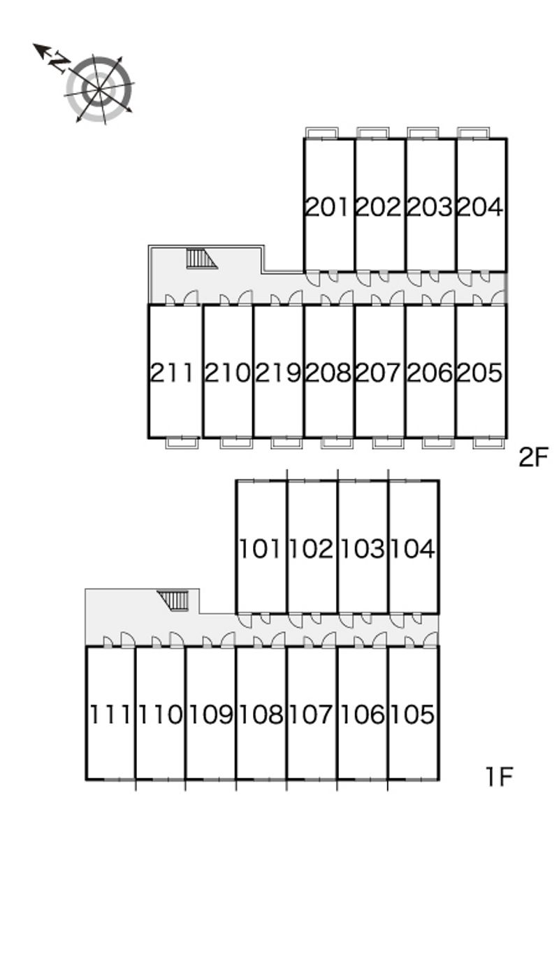 レオパレス原 間取配置図