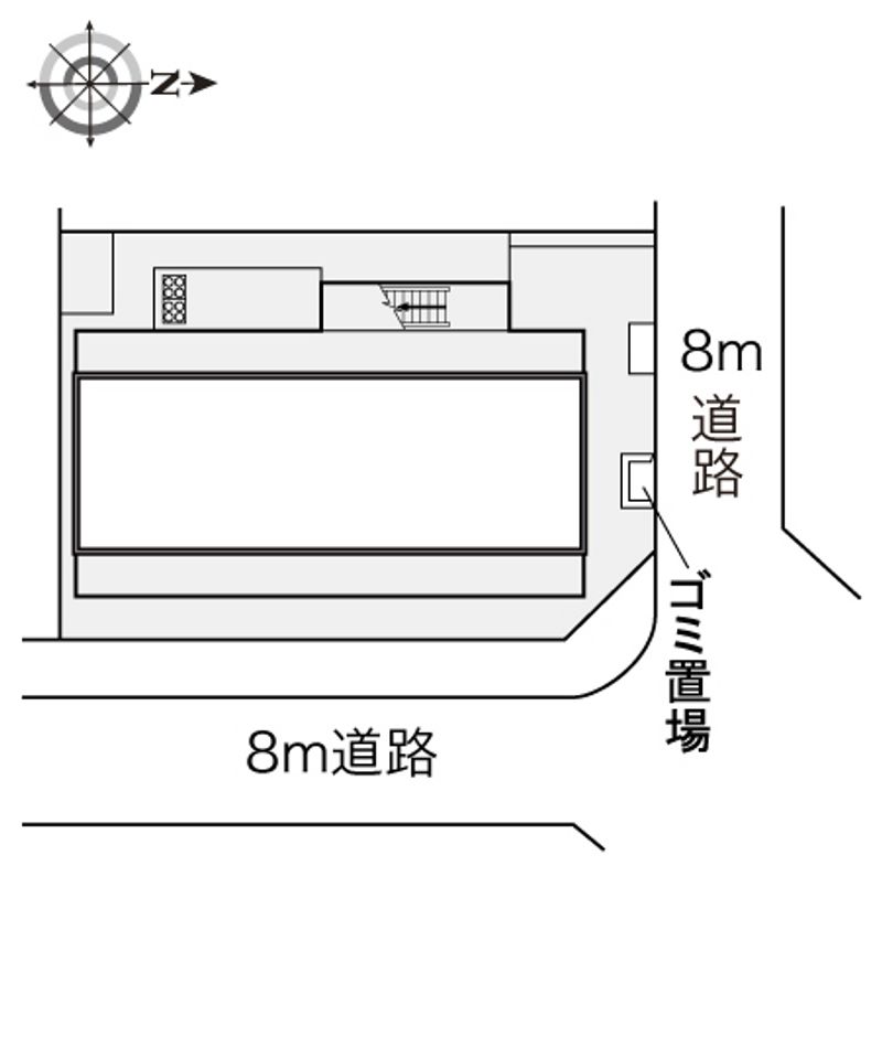 レオパレス住吉伍番館 配置図