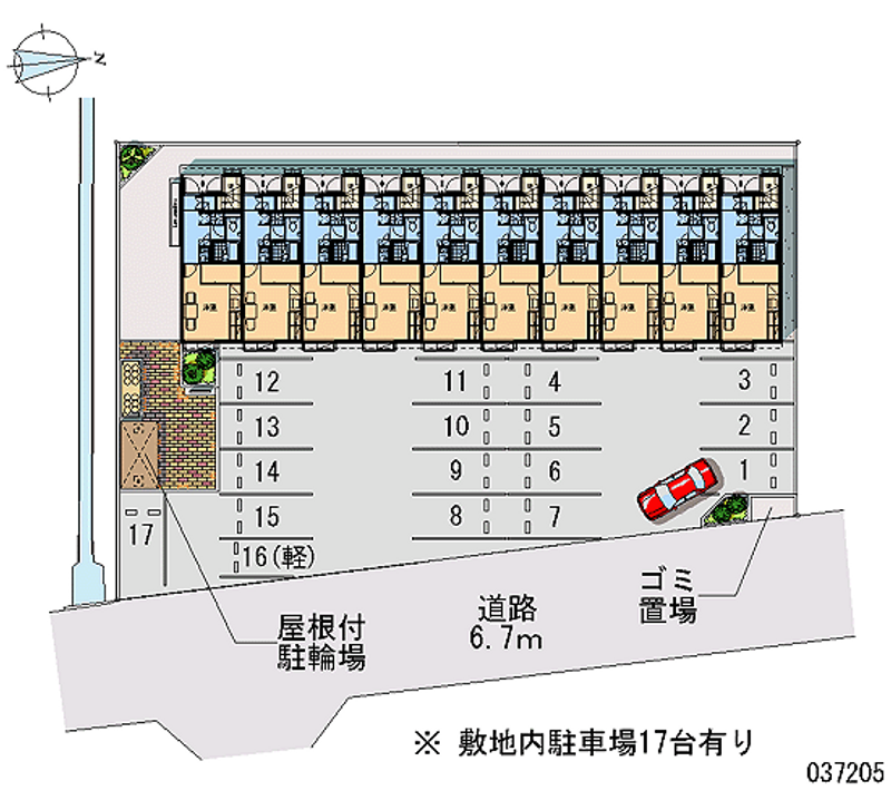 レオパレス大兵 月極駐車場