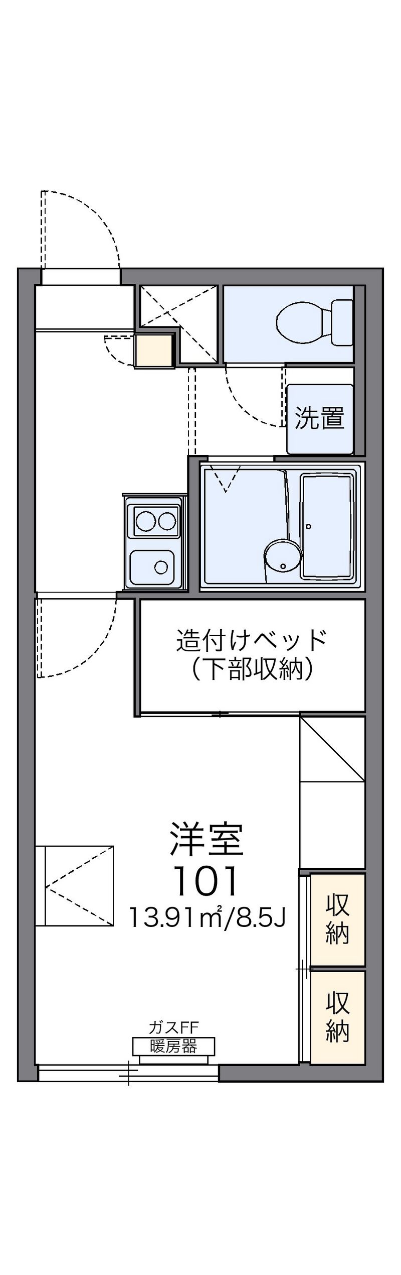 レオパレスグラン　チェルシー 間取図