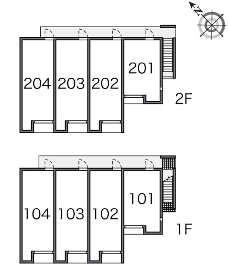 レオネクストＹＯＫＥＰＡＬＡＣＥ２ 間取配置図