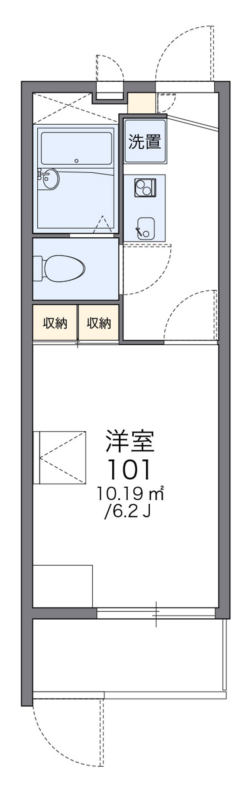 レオパレスオー　ルージュ 間取図