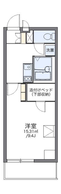 レオパレス紫峰ヶ丘Ⅰ 間取り図