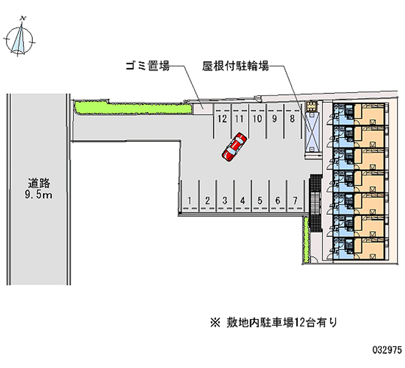 レオパレスクルトゥールＴＭ 月極駐車場