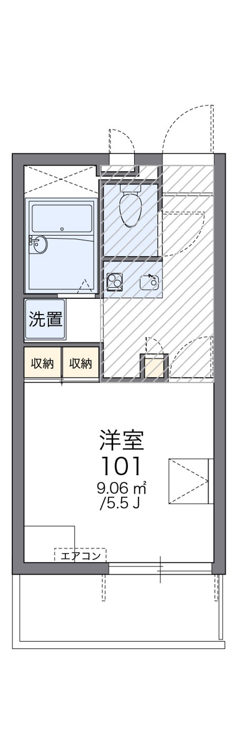 レオパレスＫＯＤＡ１２６３ 間取図