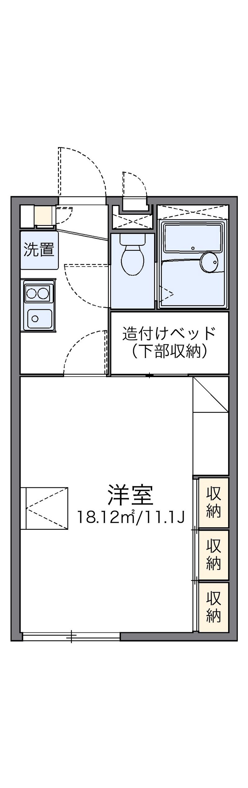 レオパレストーワ 間取図