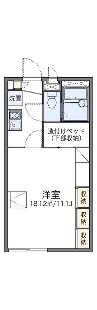 レオパレストーワ 間取り図