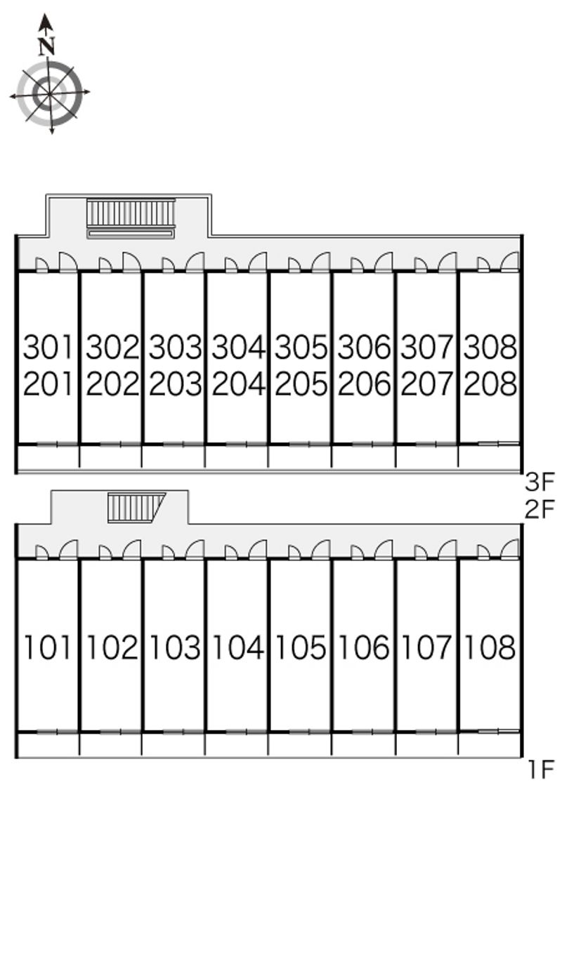 レオパレスＡｕｓｌｅｓｅ 間取り配置図