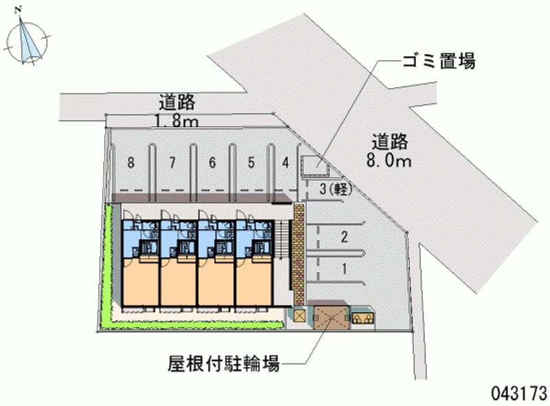 レオパレスプリーモ　ワン 月極駐車場