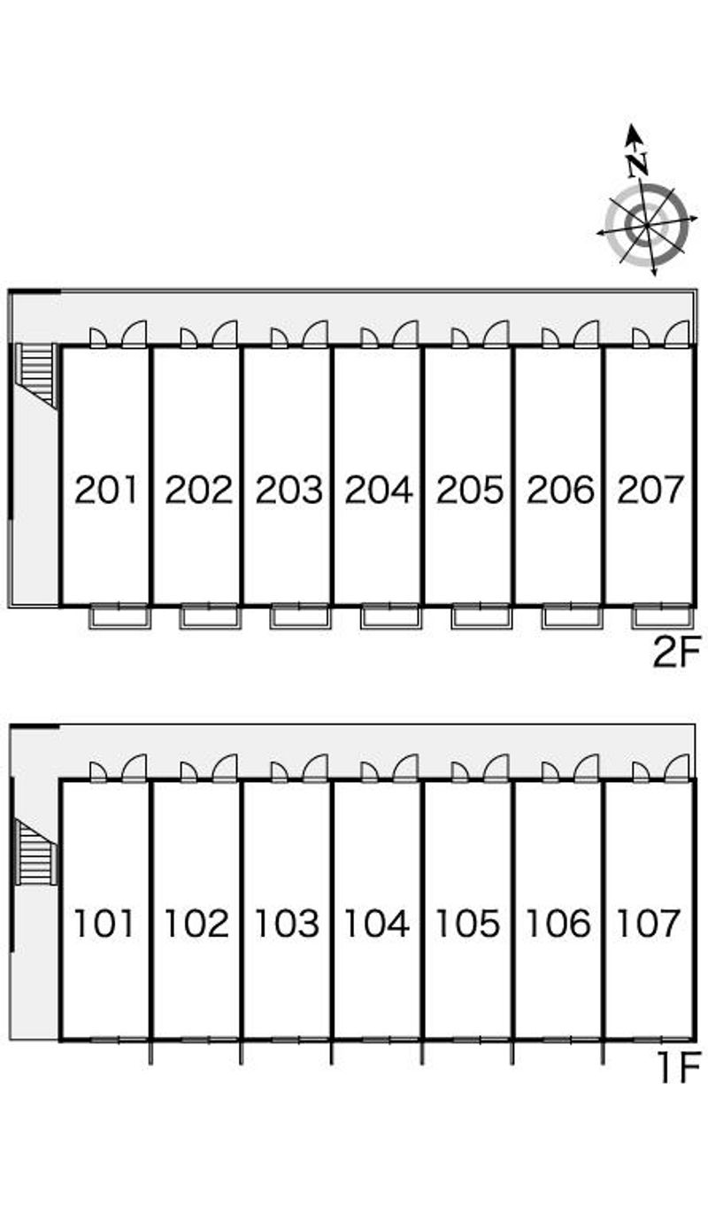 レオパレスロアール 間取り配置図