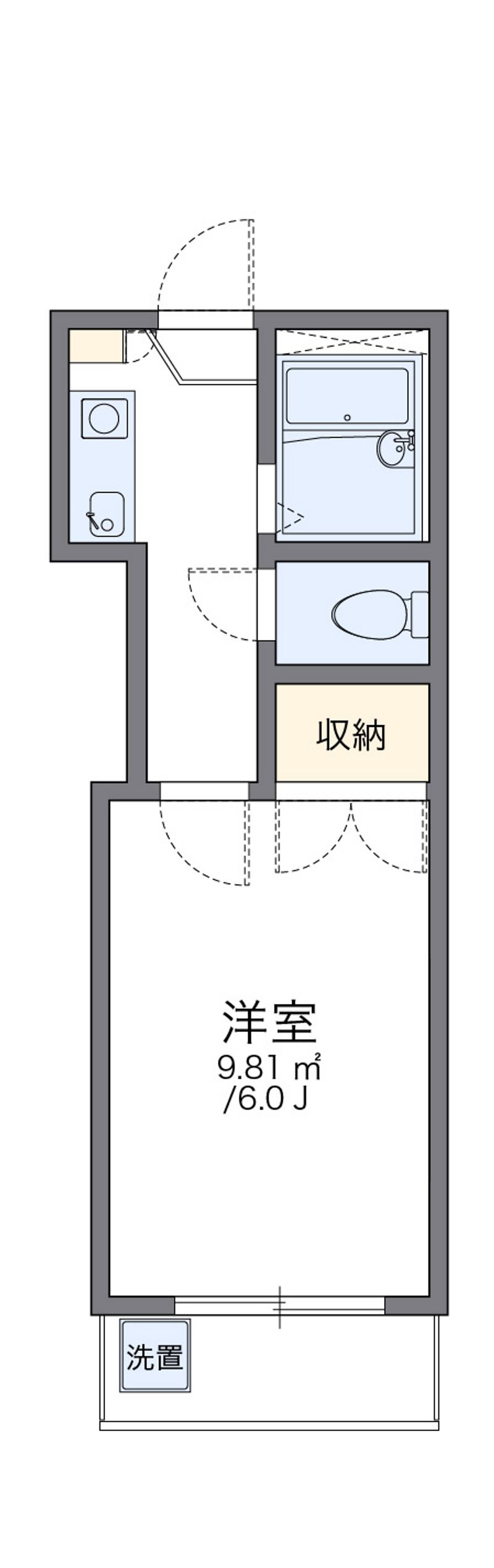 レオパレス沖野上Ｐａｒｔ２ 間取図