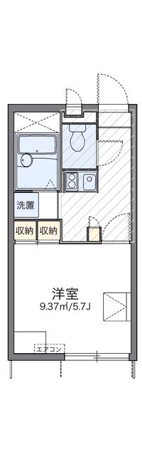 レオパレスサニーサイドＬ 間取り図