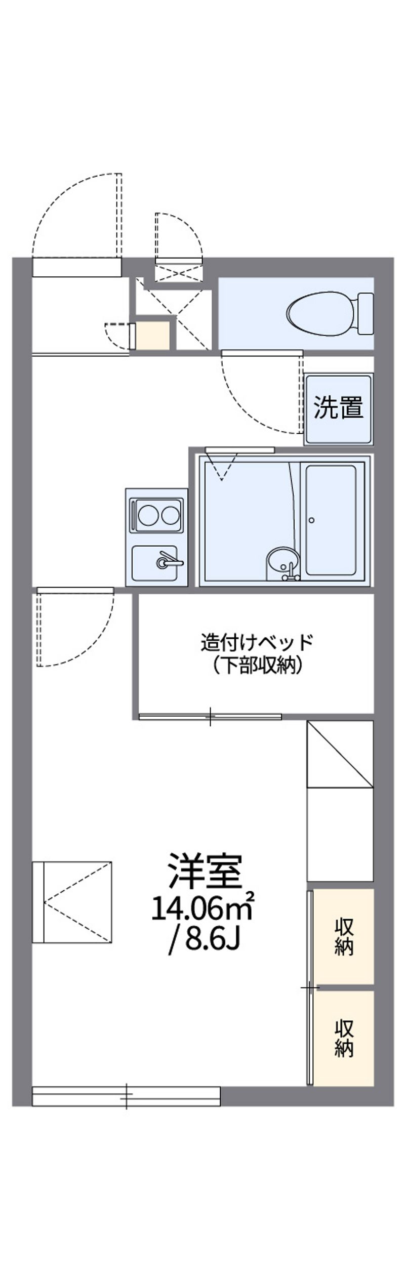 レオパレスアリスⅡ 間取図