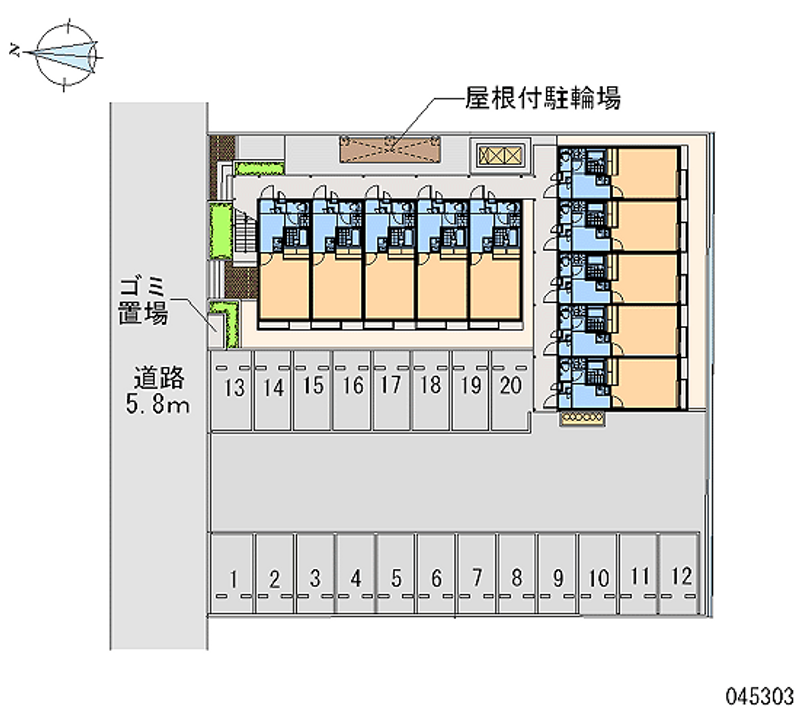 レオパレス安布里 月極駐車場