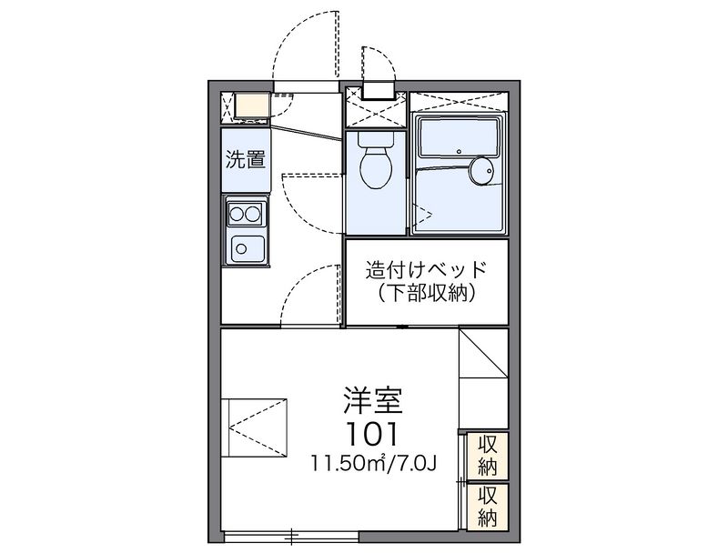 レオパレスマリーハイム六甲 間取図