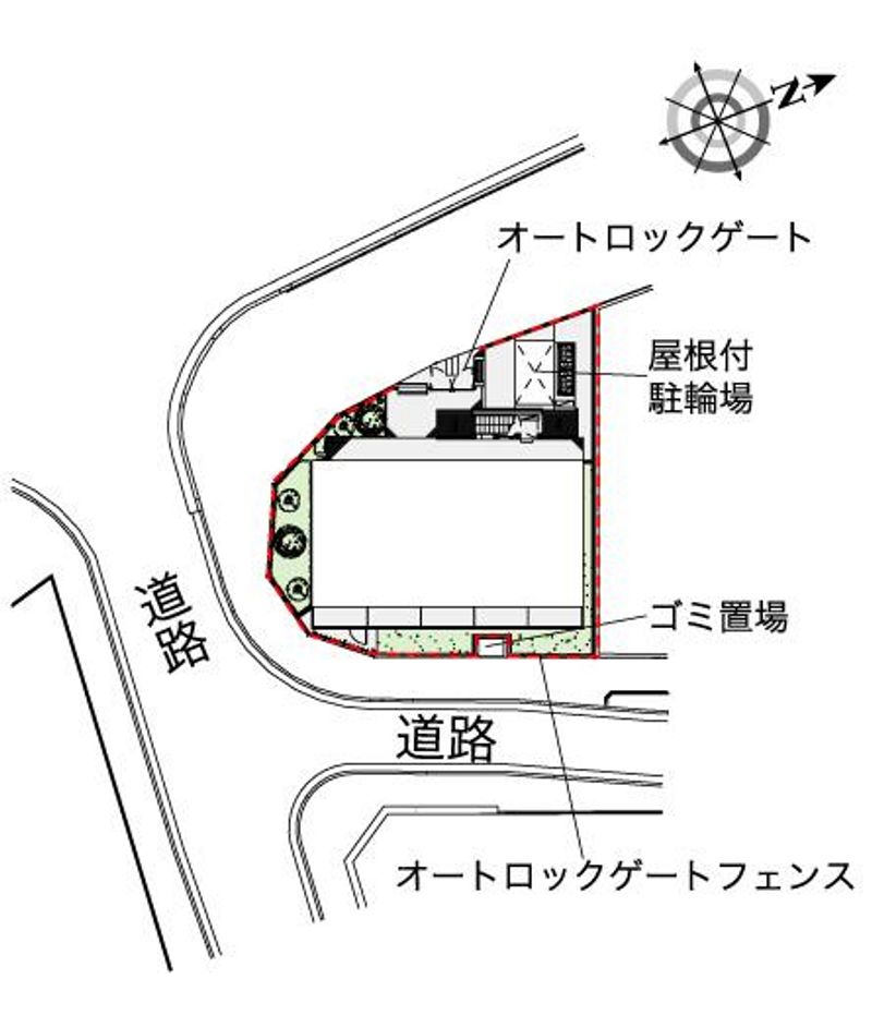 レオパレスフォレスタ磯子 配置図