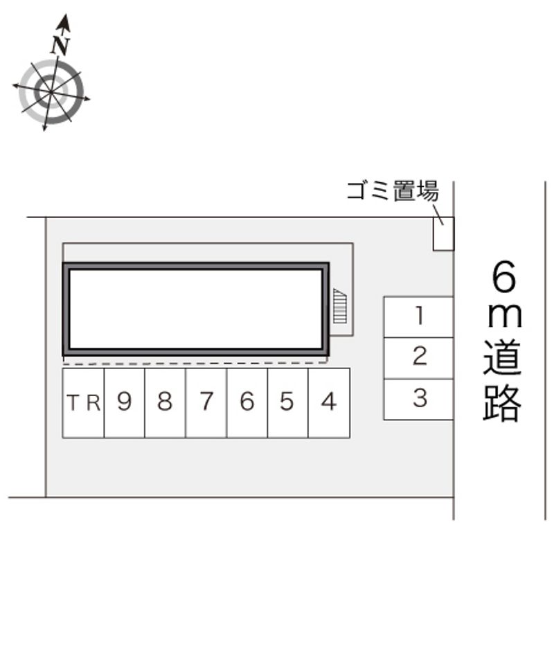 レオパレスオーリス 駐車場