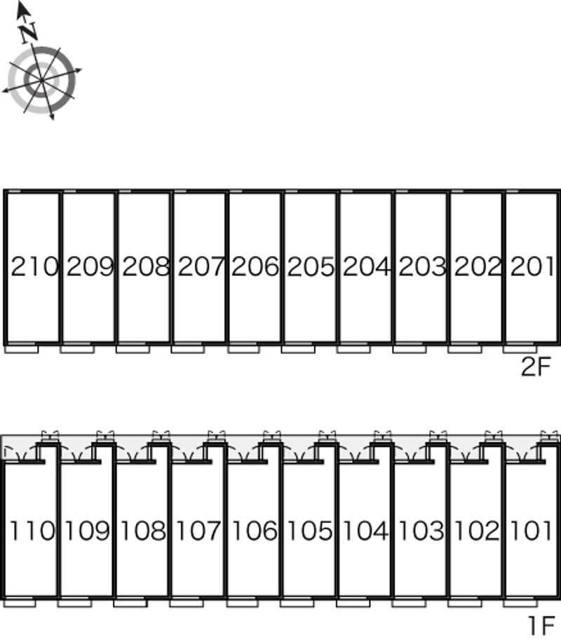 レオパレス栄華西Ⅰ 間取配置図