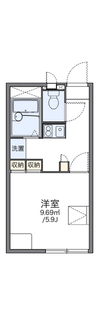 レオパレス原山 間取り図