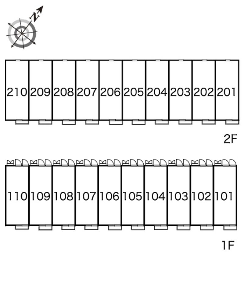 レオパレスＳｕｎｒｉｚｅ 間取配置図