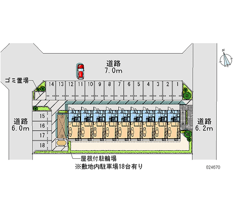 レオパレスエトワール 月極駐車場