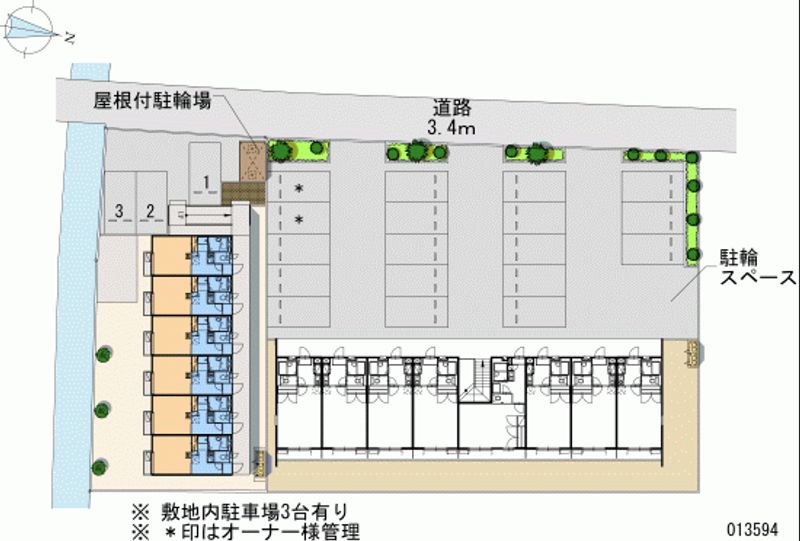 レオパレスＭＥⅡ 月極駐車場