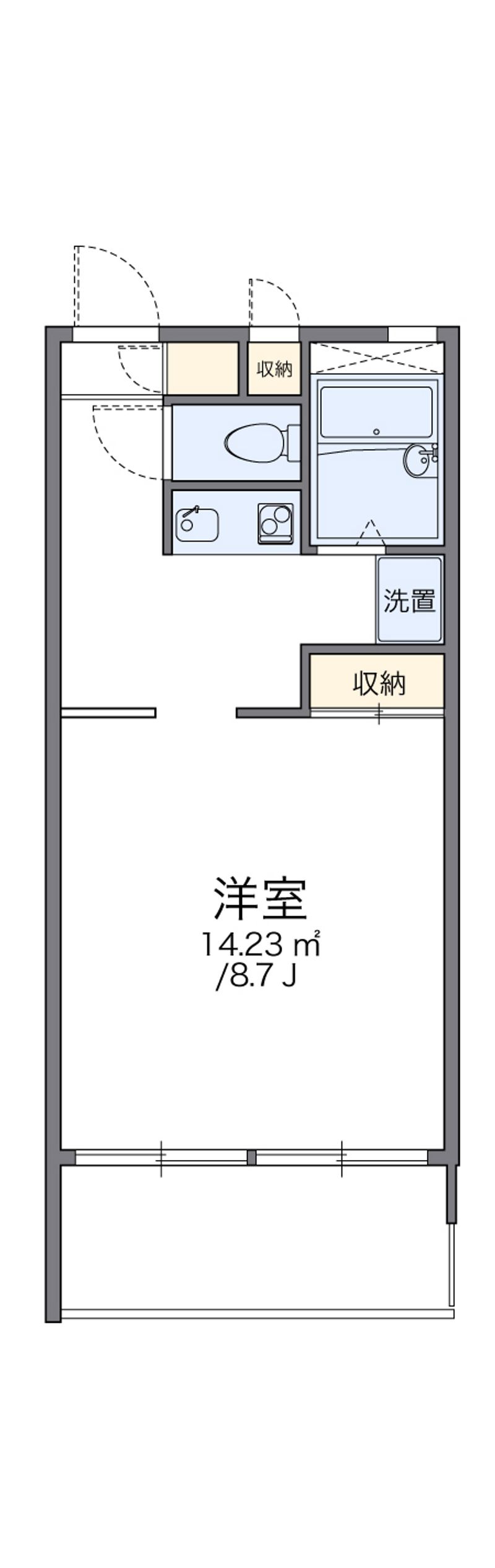 レオパレス神田 間取図