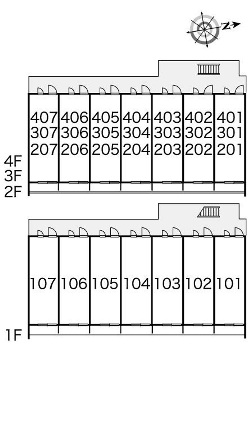 レオパレス生野Ⅲ 間取配置図
