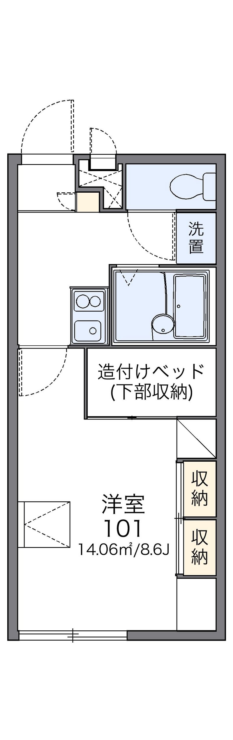 レオパレスエスポワール 間取図