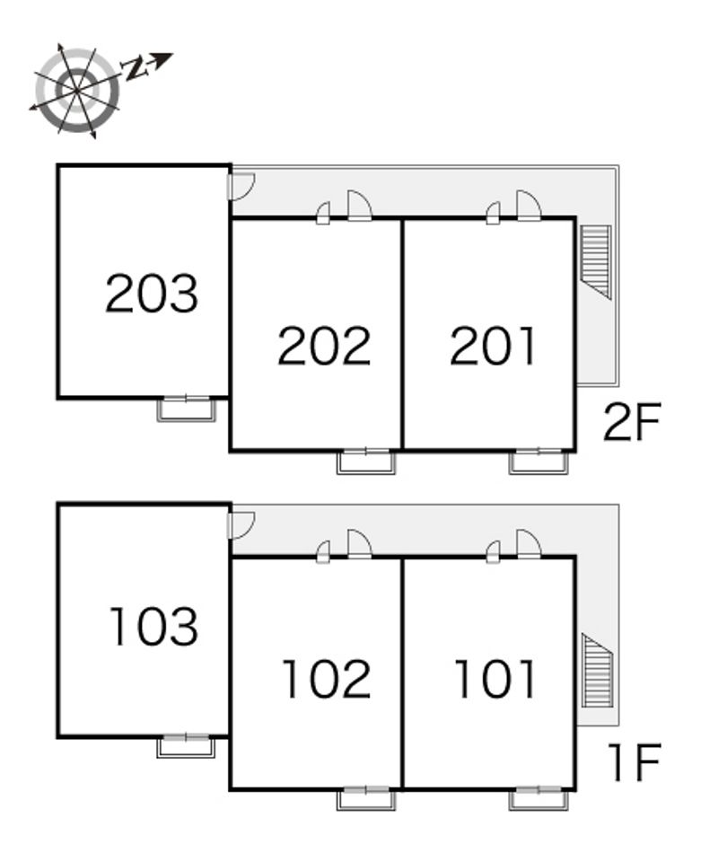 レオパレスサンバード 間取配置図