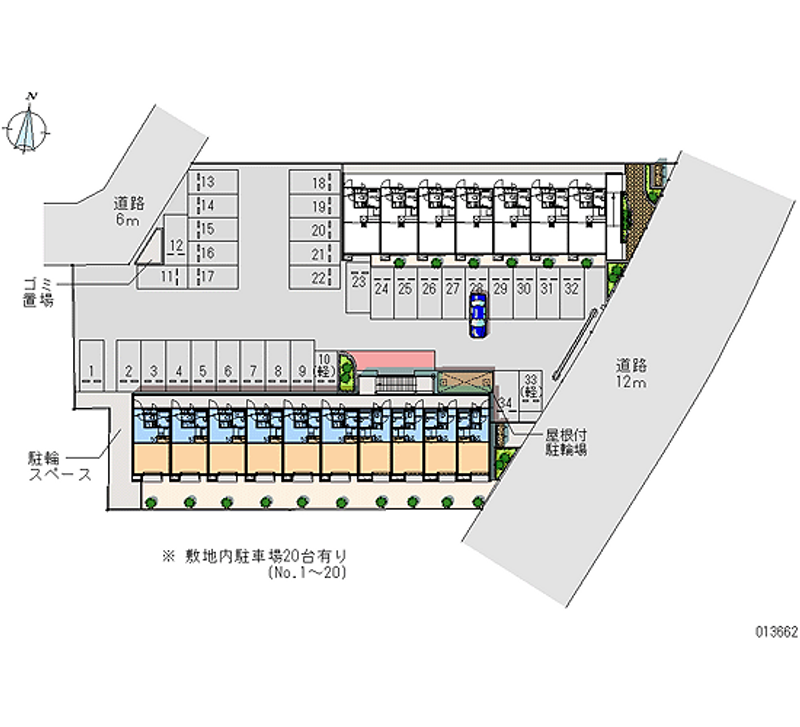 13662 Monthly parking lot