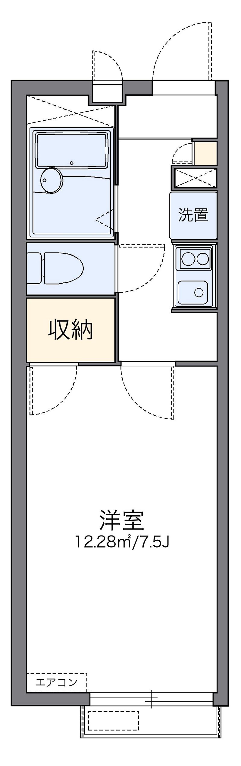 レオパレスさくら２ 間取図