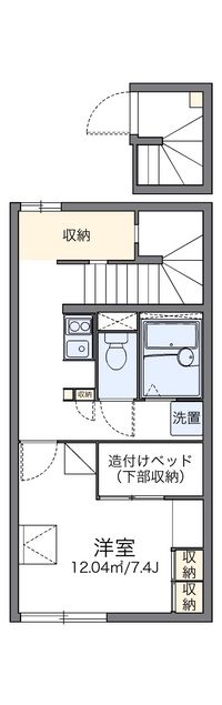 レオパレスエグランティーヌ 間取り図