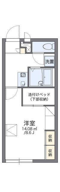 レオパレスやまろ 間取り図