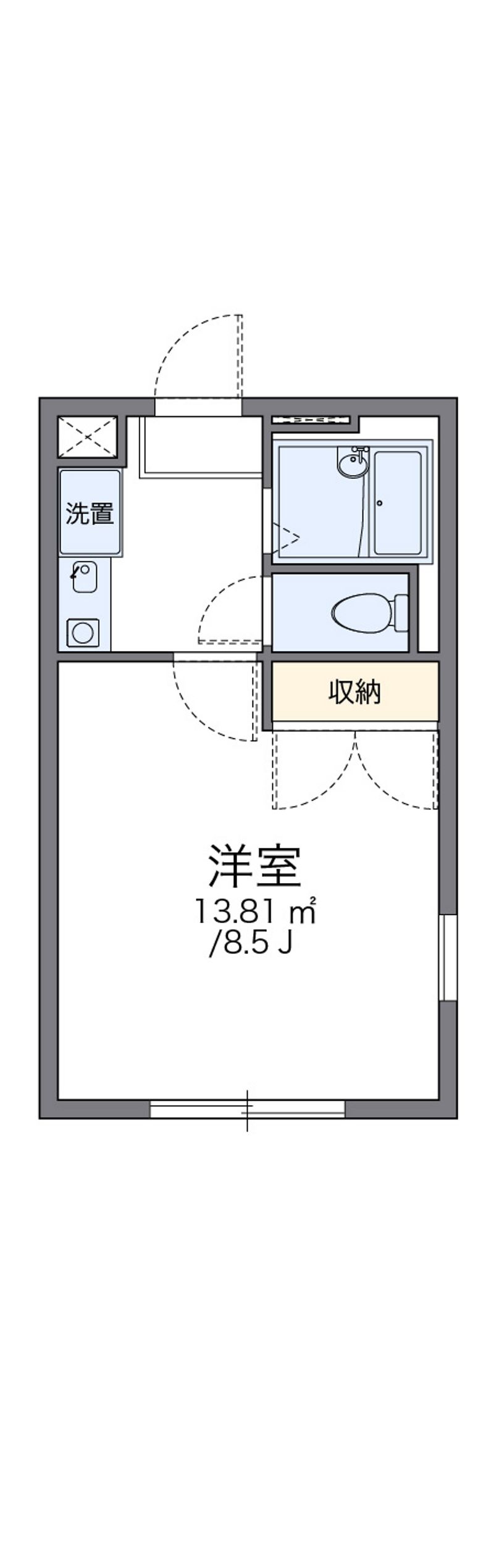 レオパレス早川Ａ棟 間取図
