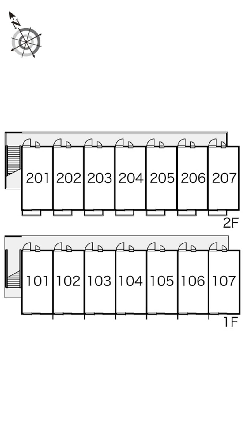 レオパレスＣＯＭＰＡＬ 間取配置図