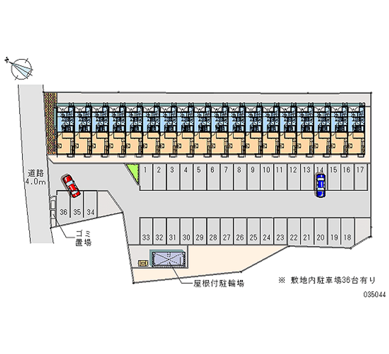 35044 Monthly parking lot