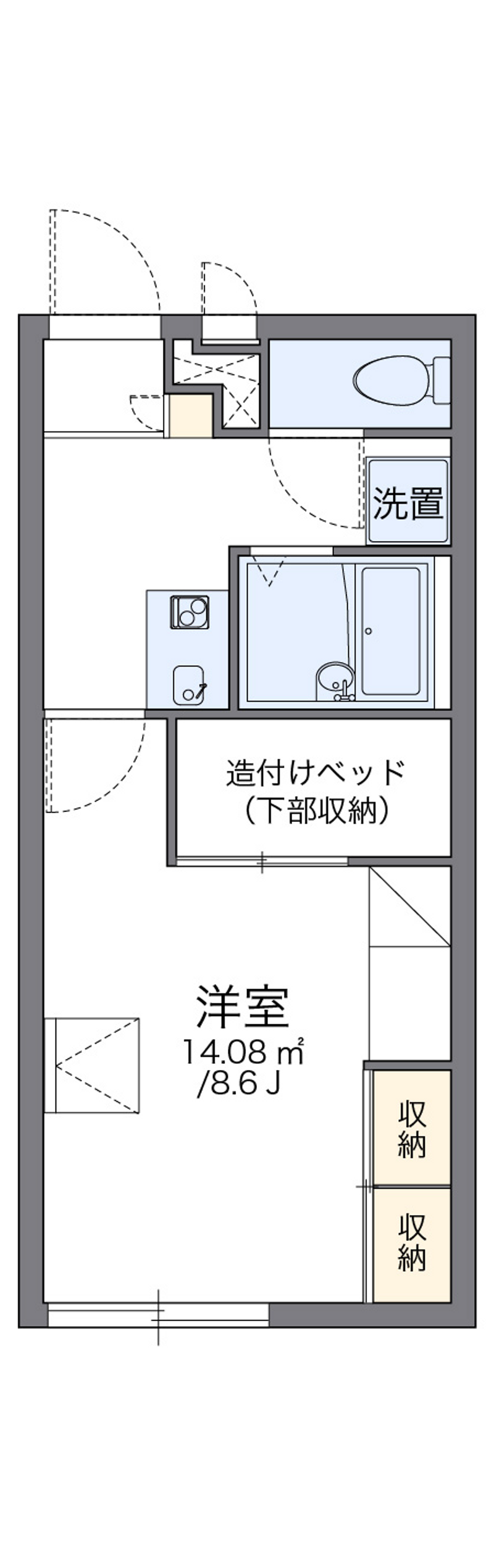 レオパレスやすらぎ 間取り