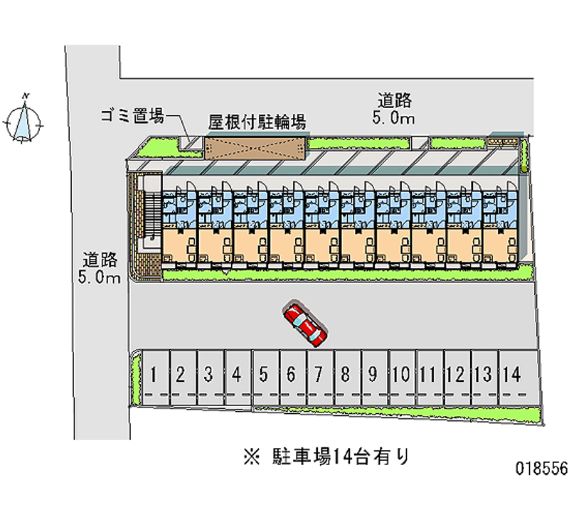 18556 bãi đậu xe hàng tháng