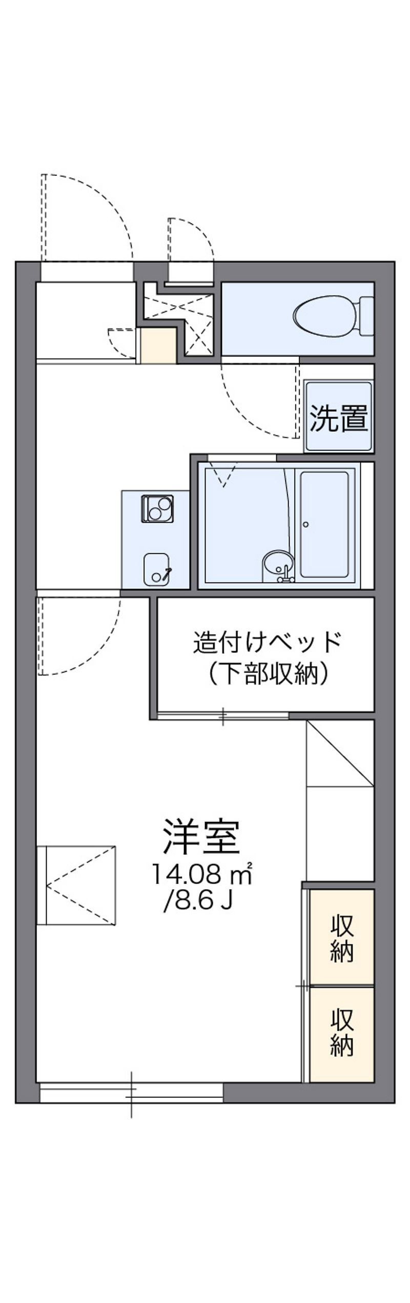 レオパレスコンフォール 間取図