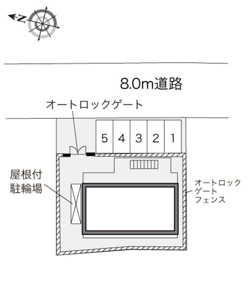 レオパレス三矢小台　ＫＨ 配置図