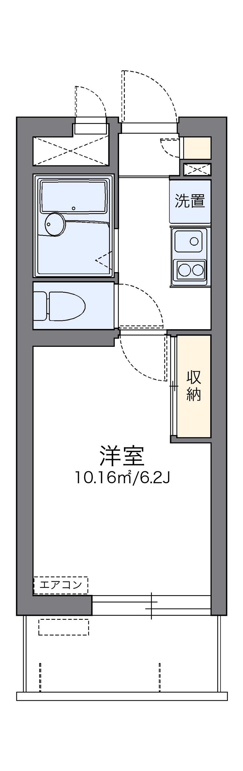 レオパレストリビュート　久米 間取図