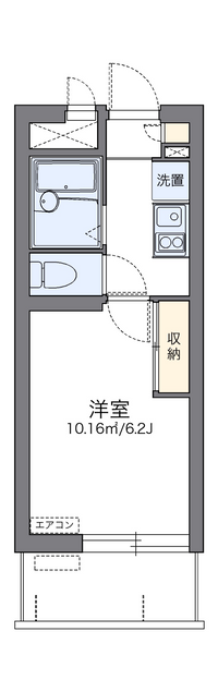レオパレストリビュート　久米 間取り図