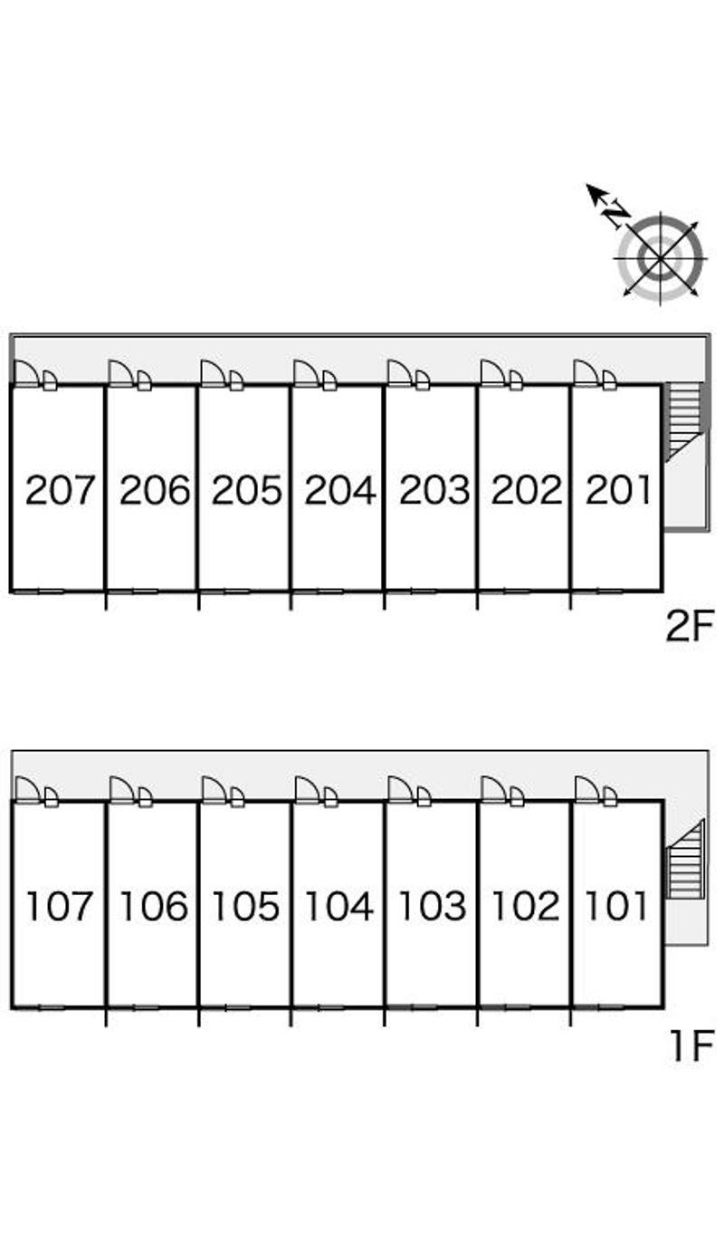 レオパレス桂川 間取り配置図